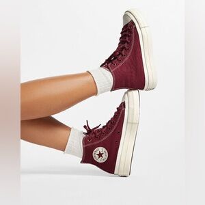 EUC Chuck Taylor All Star Lift Platform Tonal Canvas Cherry - 7.5